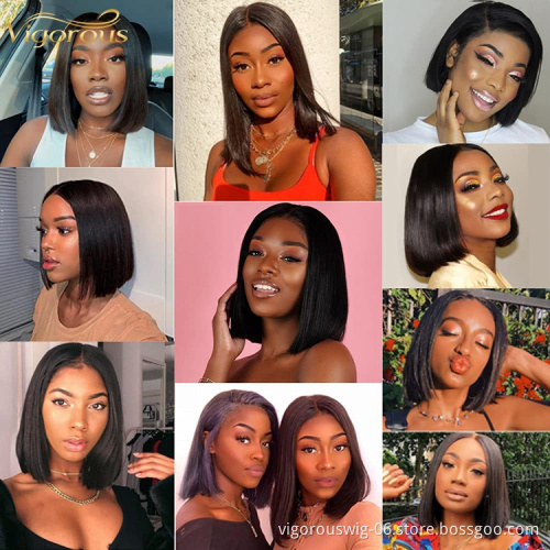 Bob Lace Front Wig for Women T Part HD Lace Heat Resistant Synthetic Fiber Short Wigs Daily Party Cosplay Costume Wigs